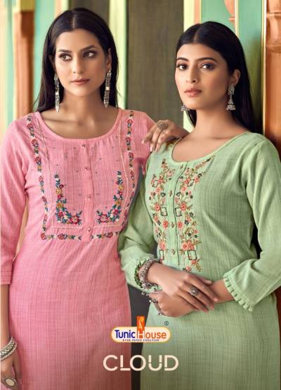 Cloud By Tunic House Designer Handwork Kurti Collection